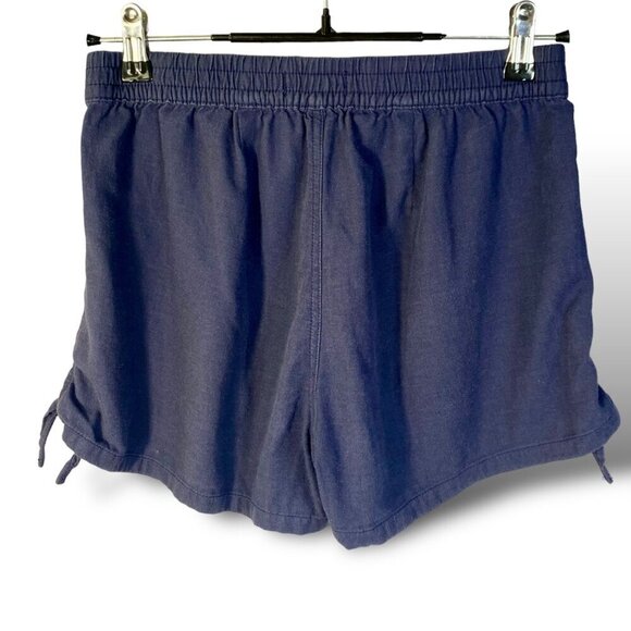 Madewell Shorts Womens XS Blue Garment Dyed Pull On Side Tie Casual Utility - Picture 1 of 7